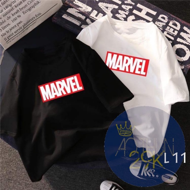 [HCM]ÁO THUN UNISEX TAY LỠ MARVEL SIÊU ĐỘC