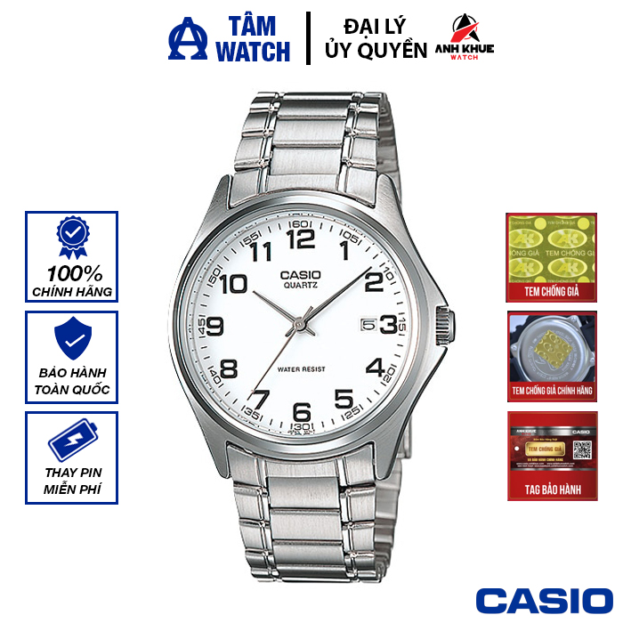 Đồng hồ nam dây kim loại casio standard chính hãng anh khuê mtp-1183a-7bdf