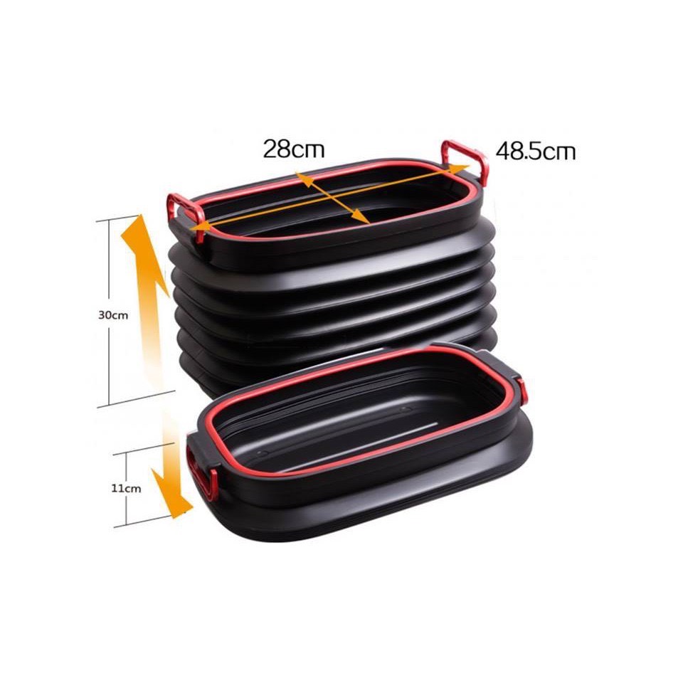 Thùng đựng đồ trong xe ô tô 40L, có thể xếp gọn để cốp xe hơi
