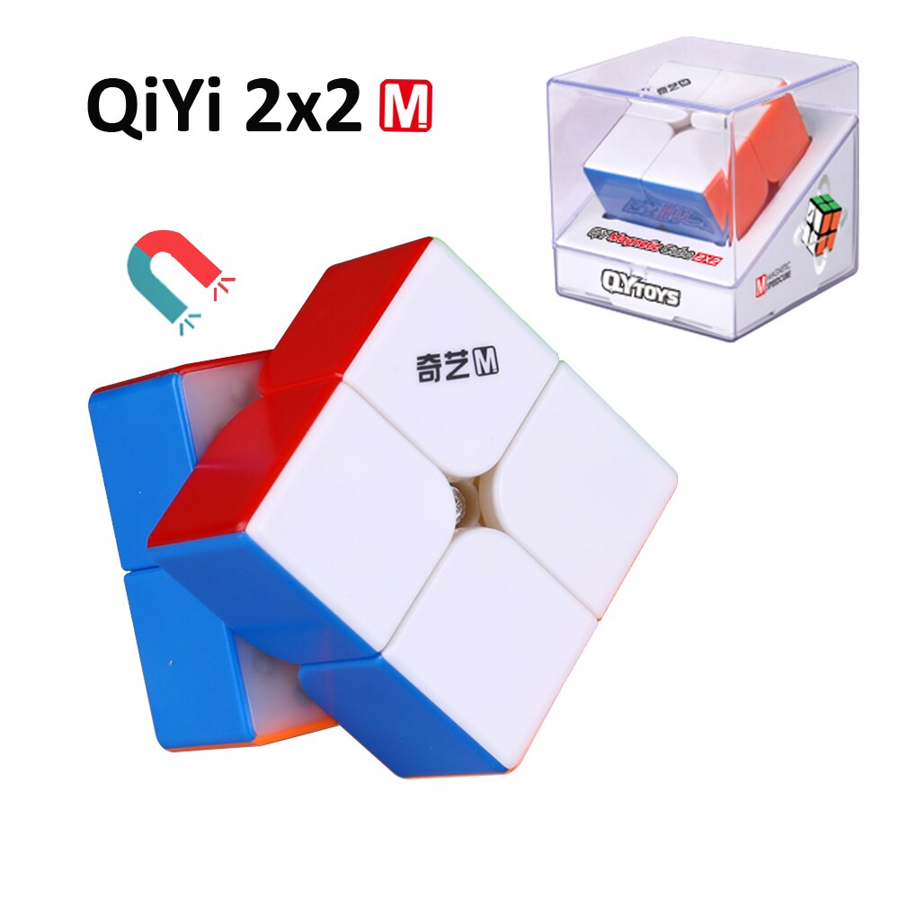 Rubik 2x2 Nam Châm Qiyi MS Chính Hãng - Rubik Qiyi MS 2x2 phát triển trí não IQ