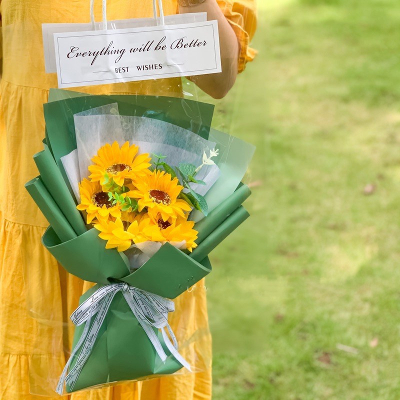 Bó hoa hướng dương sáp thơm MS 05N