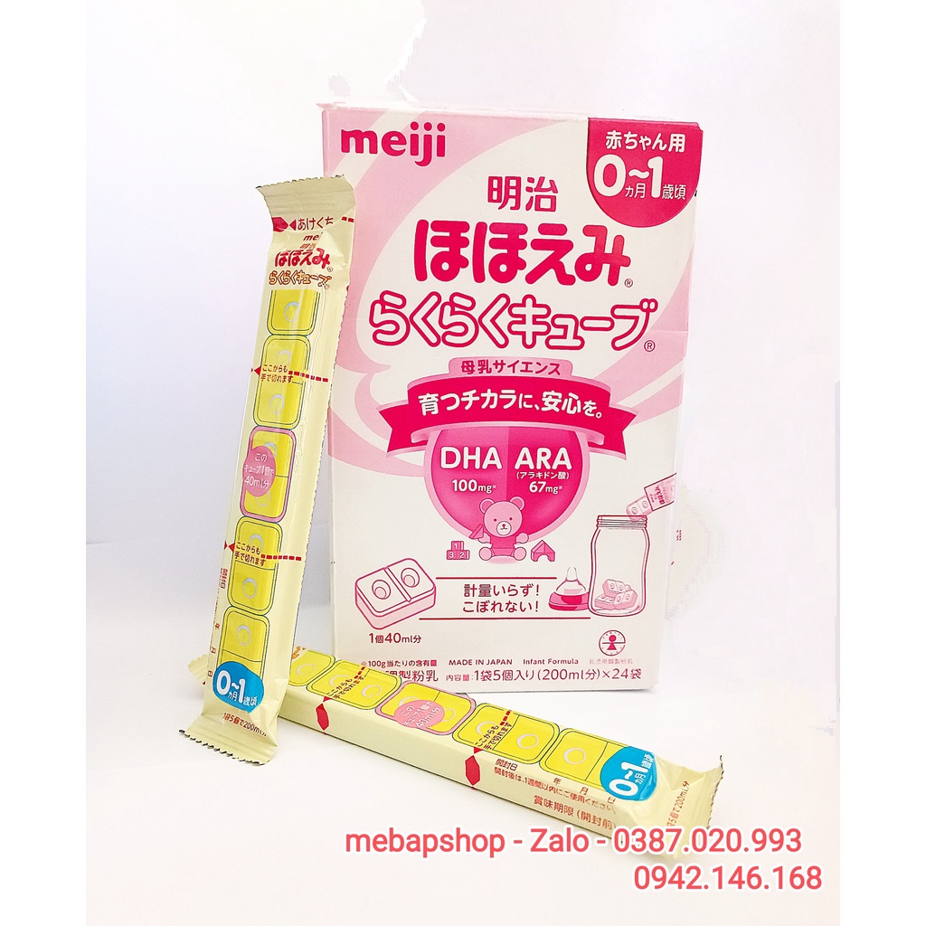 Sữa Meiji dạng thanh hàng Nội Địa Nhật Bản
