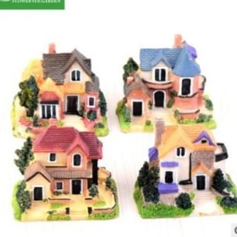 [HCM]Phụ kiện tiểu cảnh biệt thự lớn (9x9 cm) trang trí hồ cá terrarium sen đá xương rồng sân vườn