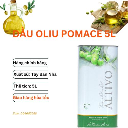 Dầu oliu pomace 5l dầu oliu tây ban nha