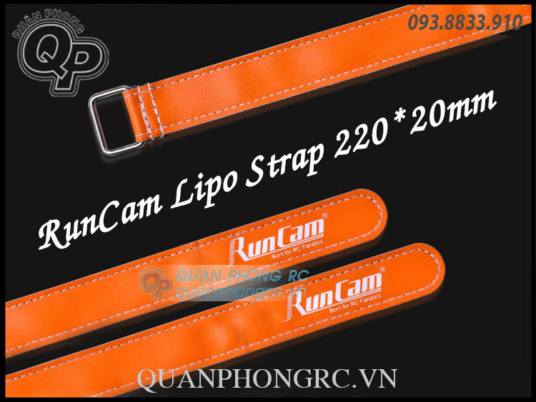 Dây ràng pin runcam bằng da 2cm*22cm runcam battery strap