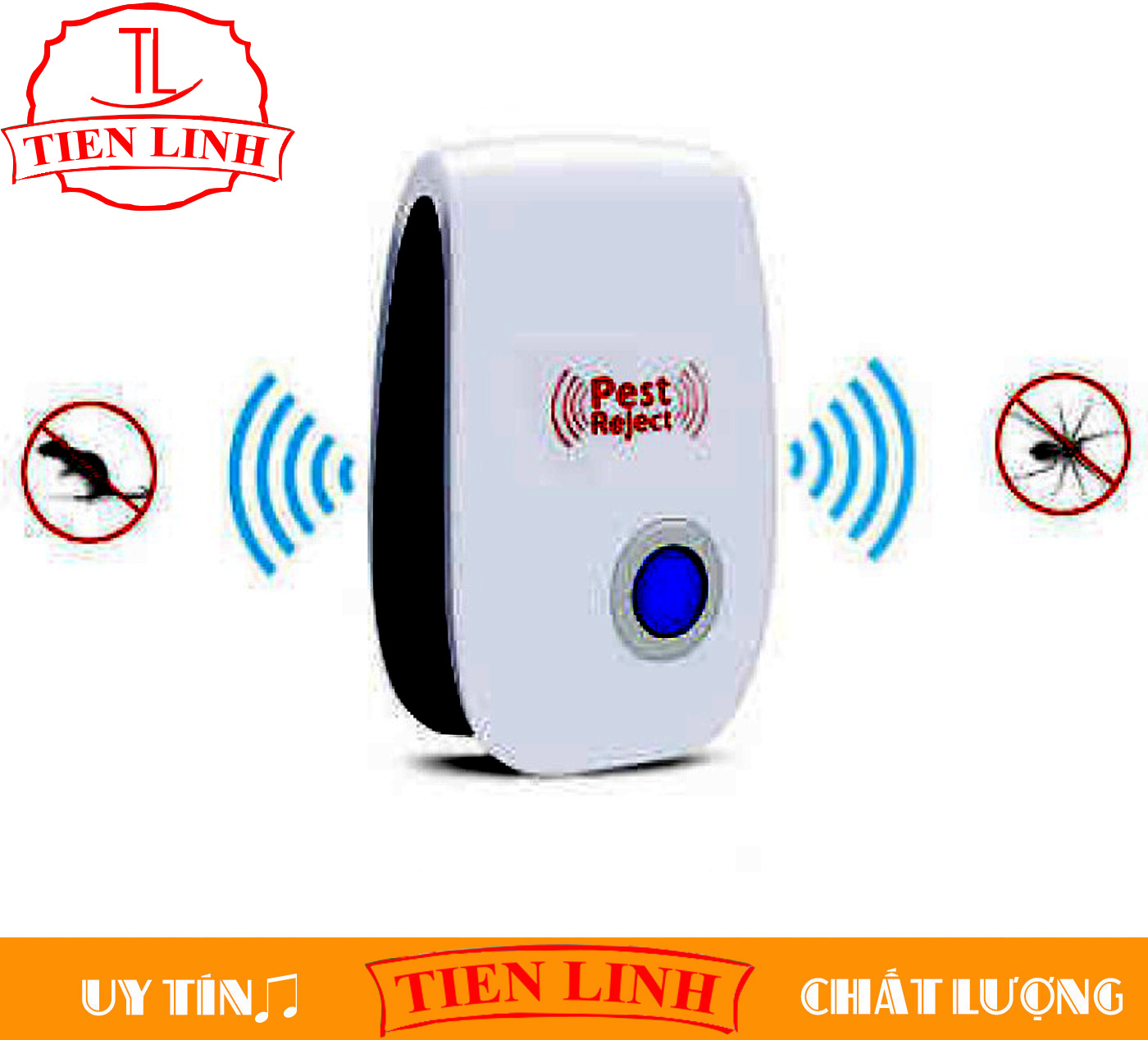 Máy Đuổi Côn Trùng Sóng Siêu Âm Quang Điện Tử Dơi Muỗi Chuột Đèn Diệt Muỗi