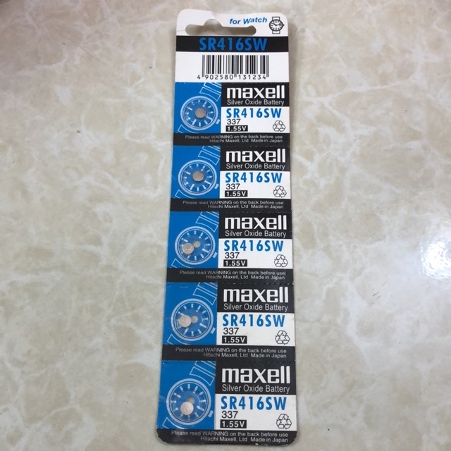 PIN ĐỒNG HỒ Maxell SR416SW-337 Chính hãng