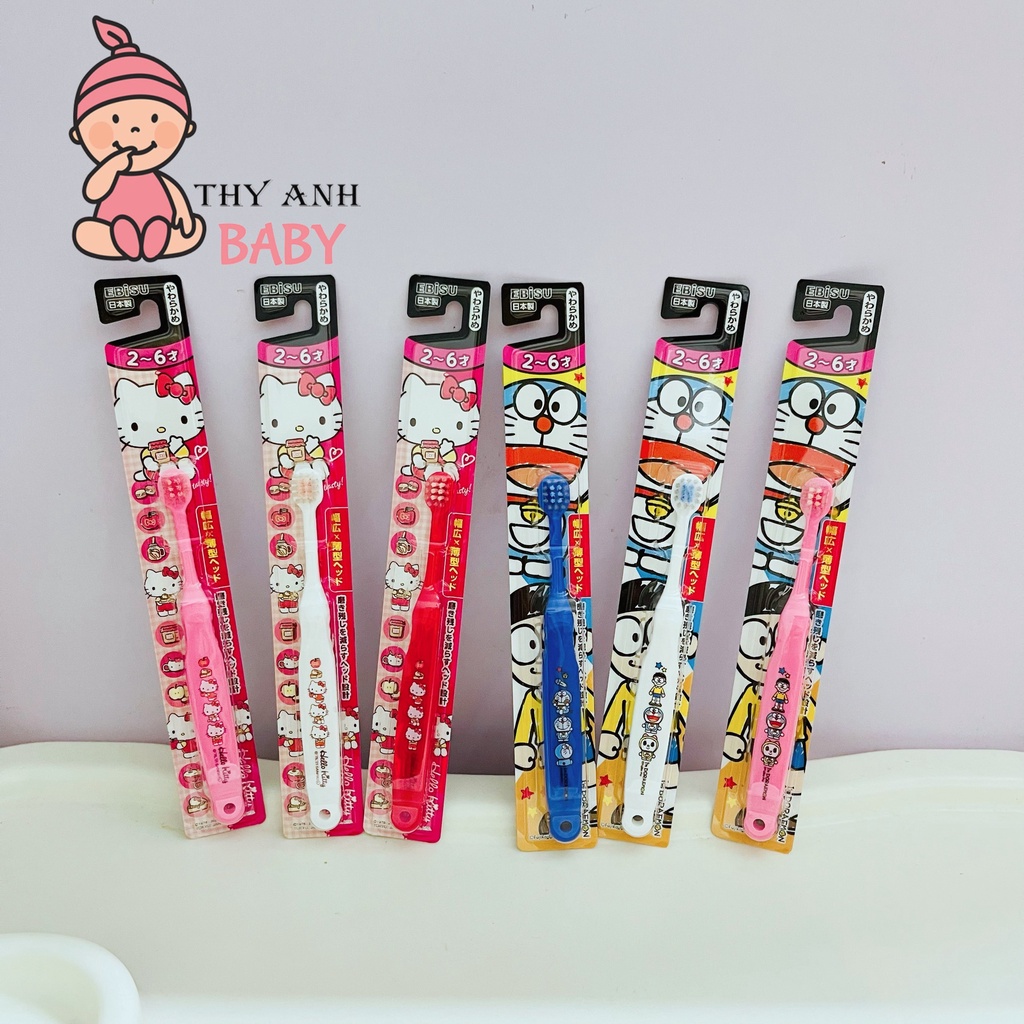 Bàn Chải Đánh Răng Ebisu Nhật Bản cho bé từ 2 đến 6 tuổi