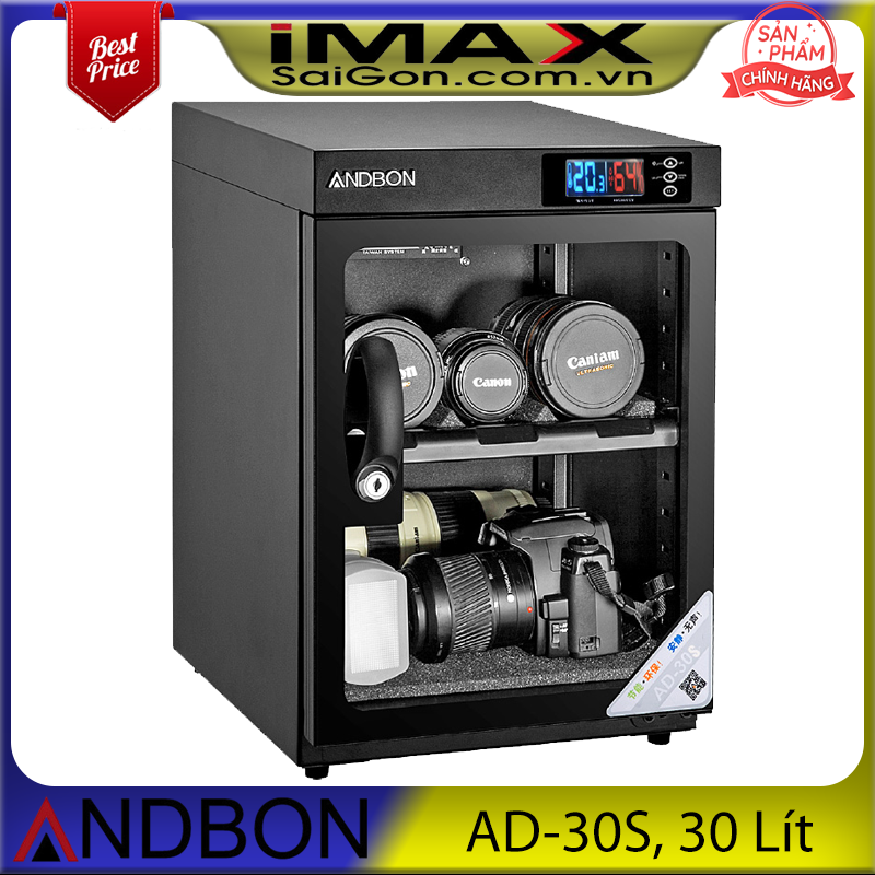 [HCM]TỦ CHỐNG ẨM ANDBON AD-30S 30 LÍT