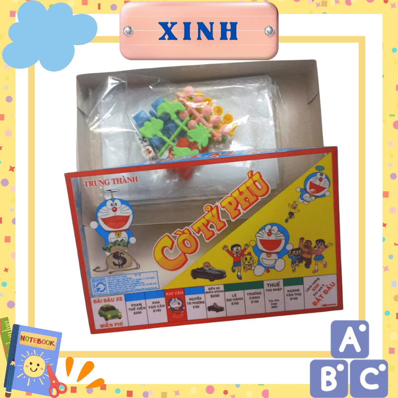 Bộ cờ tỷ phú giải trí bằng giấy đồ chơi cho bé
