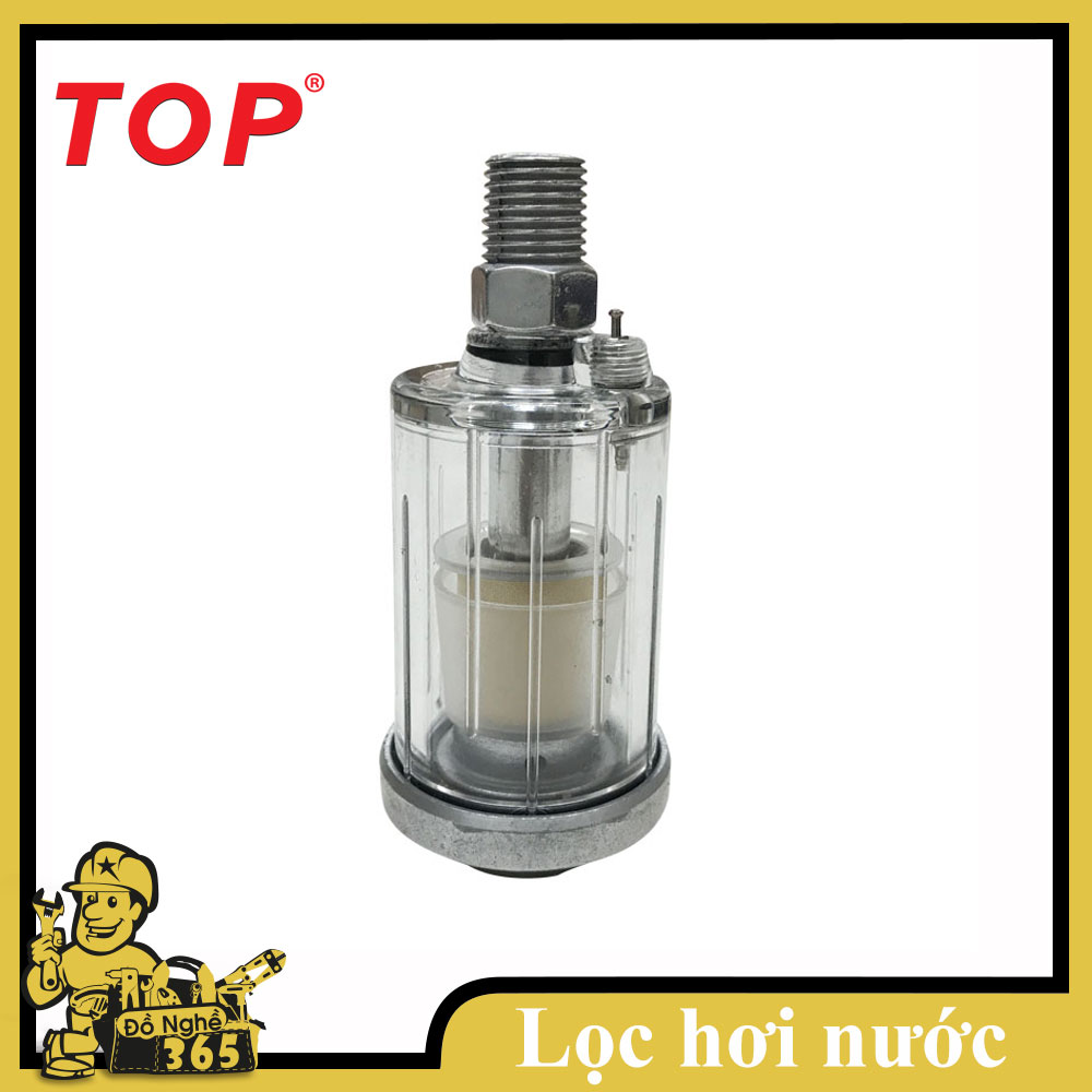 Lọc hơi nước cho dụng cụ khí nén TOP, công dụng Lọc hơi nước và dầu bẩn từ bình khí nén sản xuất Đài Loan