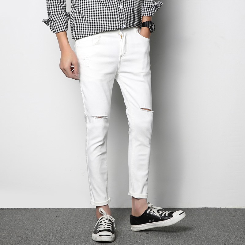 Quần jean nam đen trơn form chất cực đẹp - body