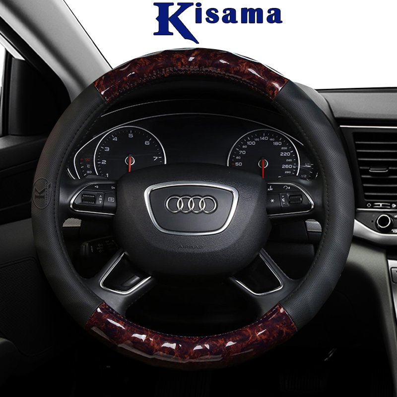 Bọc vô lăng Kisama CB02, hàng chính hãng, phù hợp mọi dòng xe, bảo hành 12 tháng