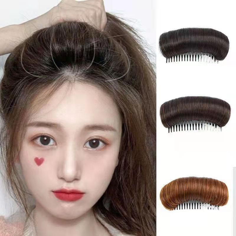 Kẹp mái giả độn phồng tóc mái, kẹp xước phồng tóc tạo kiểu , miếng độn phồng chân tóc