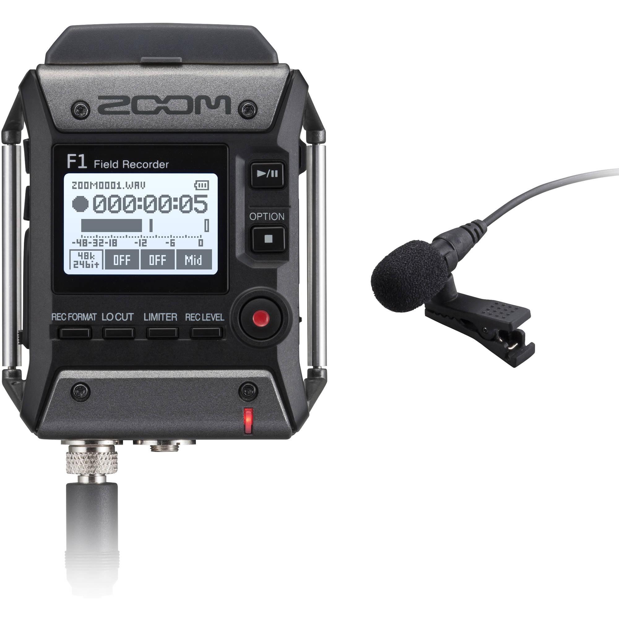 Máy ghi âm zoom f1-lp field recorder + lavalier mic