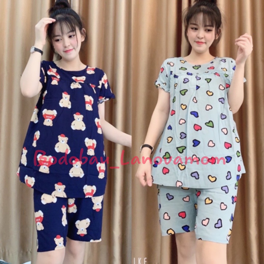 Đồ bộ bầu lửng lanh bánh bèo chuẩn đẹp bb