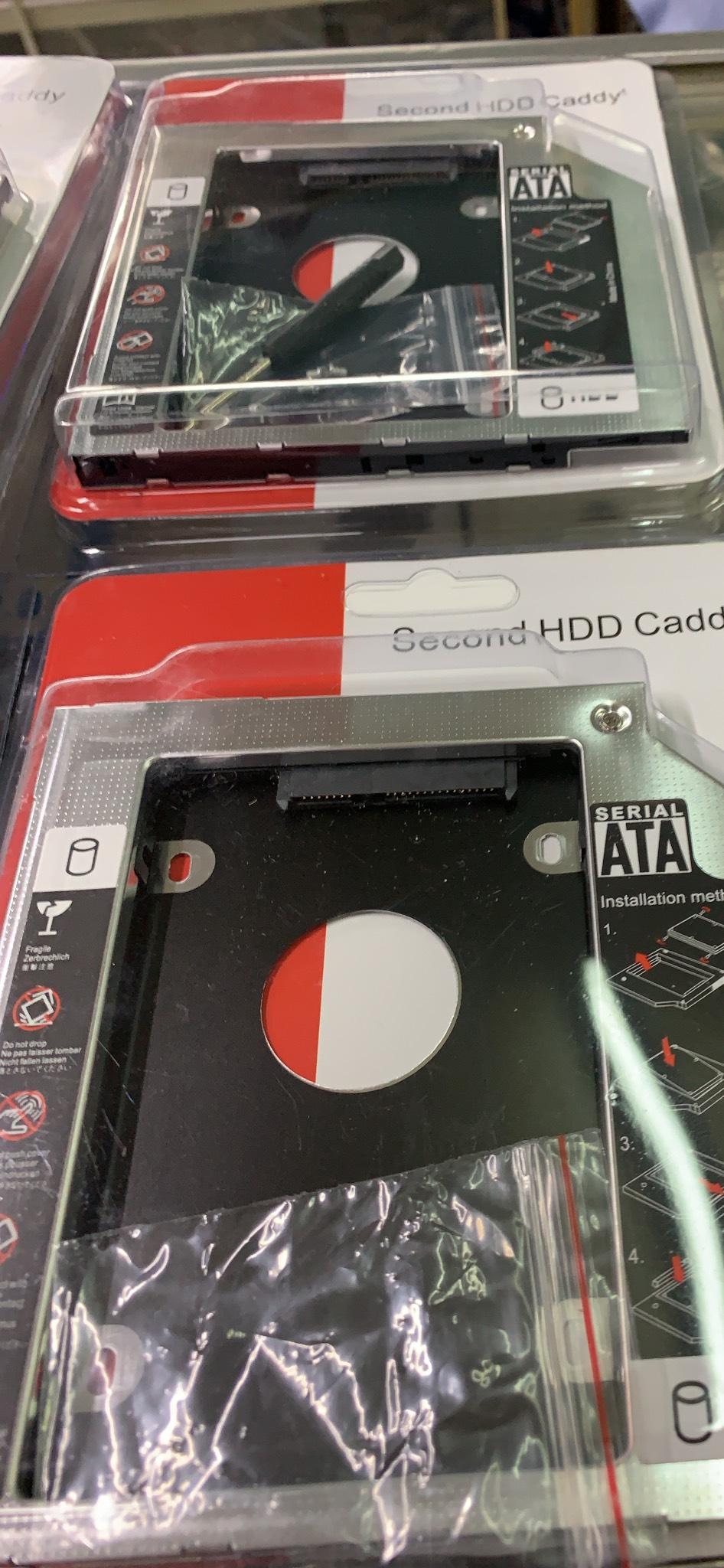 [HCM]Caddy Bay SATA 3.0 9.5mm gắn thêm ổ cứng HDD SSD cho Laptop Tặng Tovit