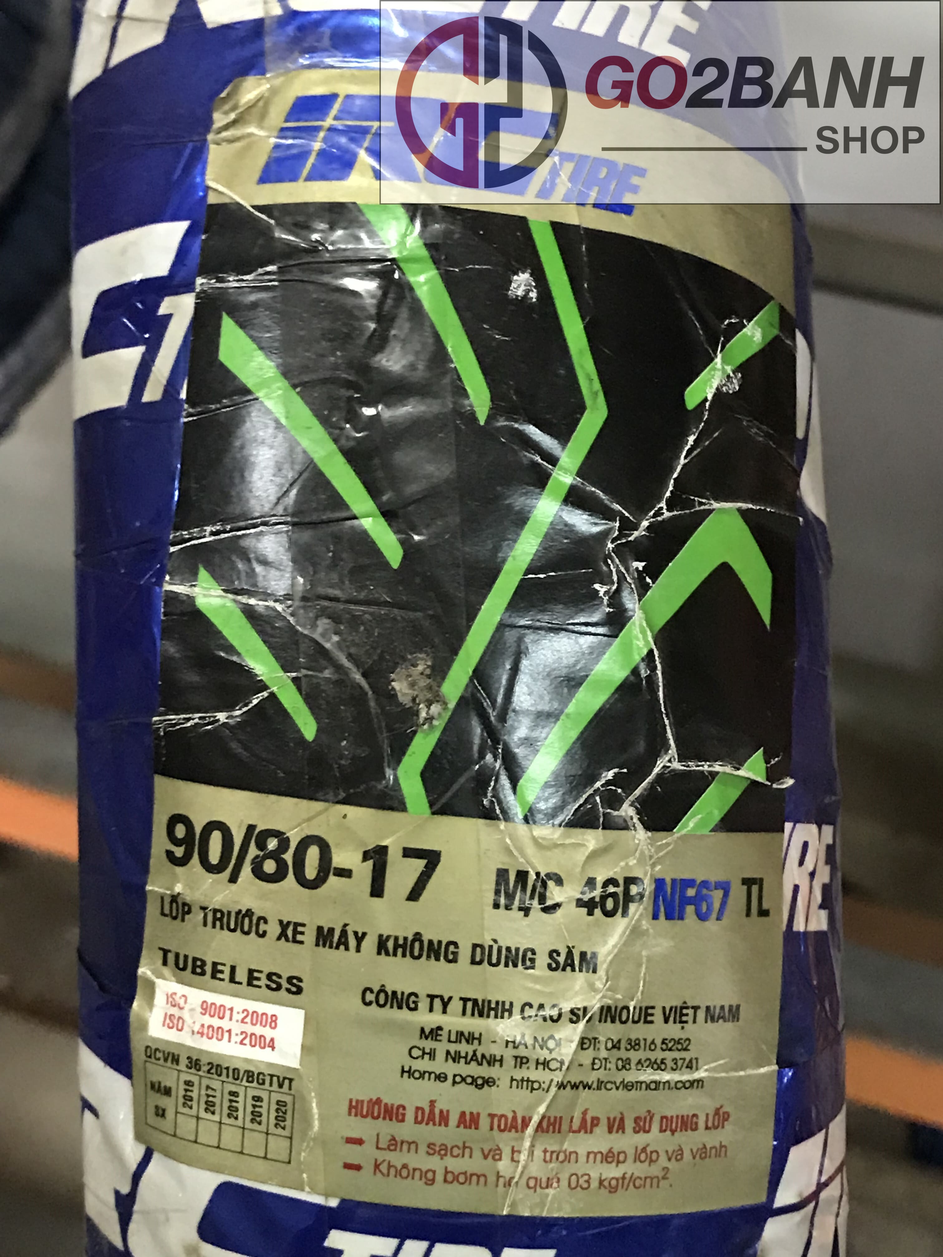 Vỏ Irc 90/80/17 và 120/70/17 vỏ trước/sau Winner, Exciter 150/155 không ruột