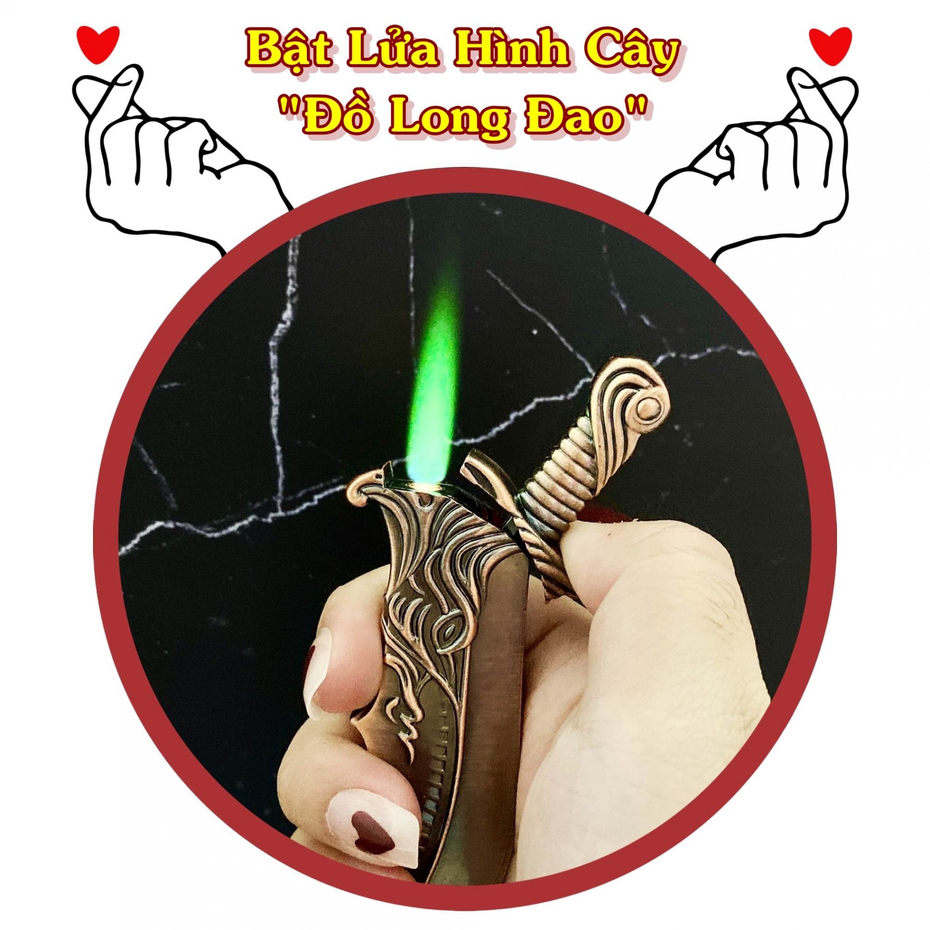 (BẬT LỬA ĐỘC LẠ) HỘT QUET KHÈ HÌNH CÂY ĐỒ LONG ĐAO GIÁ RẺ