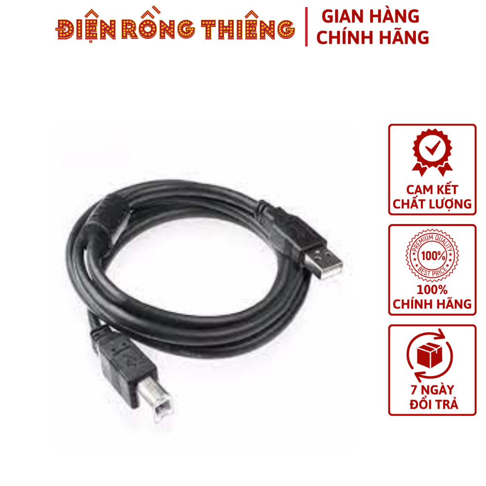 Dây cáp usb ab kết nối máy in màu đen loại tốt