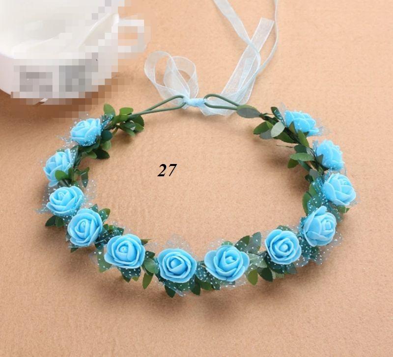 Vòng hoa đội đầu,kỷ yếu vòng 12 hoa mẫu trơn