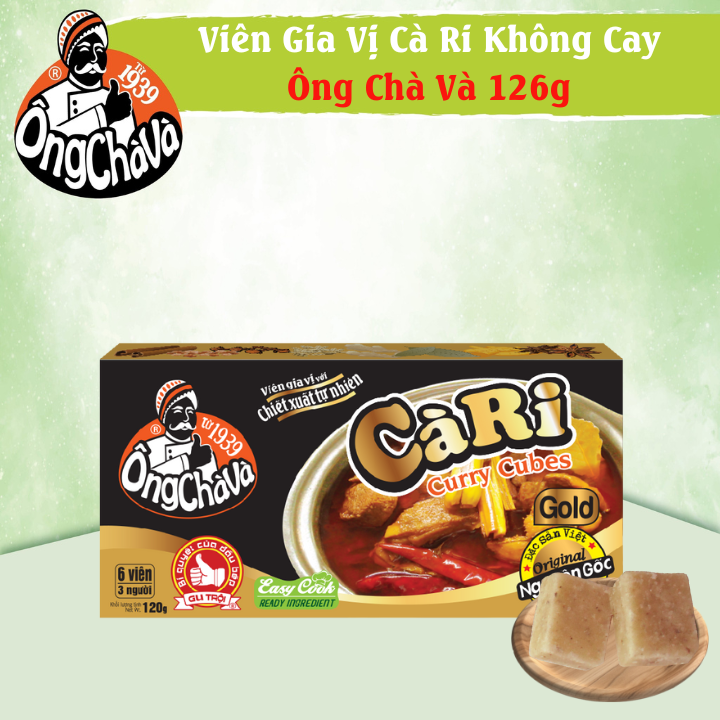 Ong Cha Va Curry cubes Gold 120gr