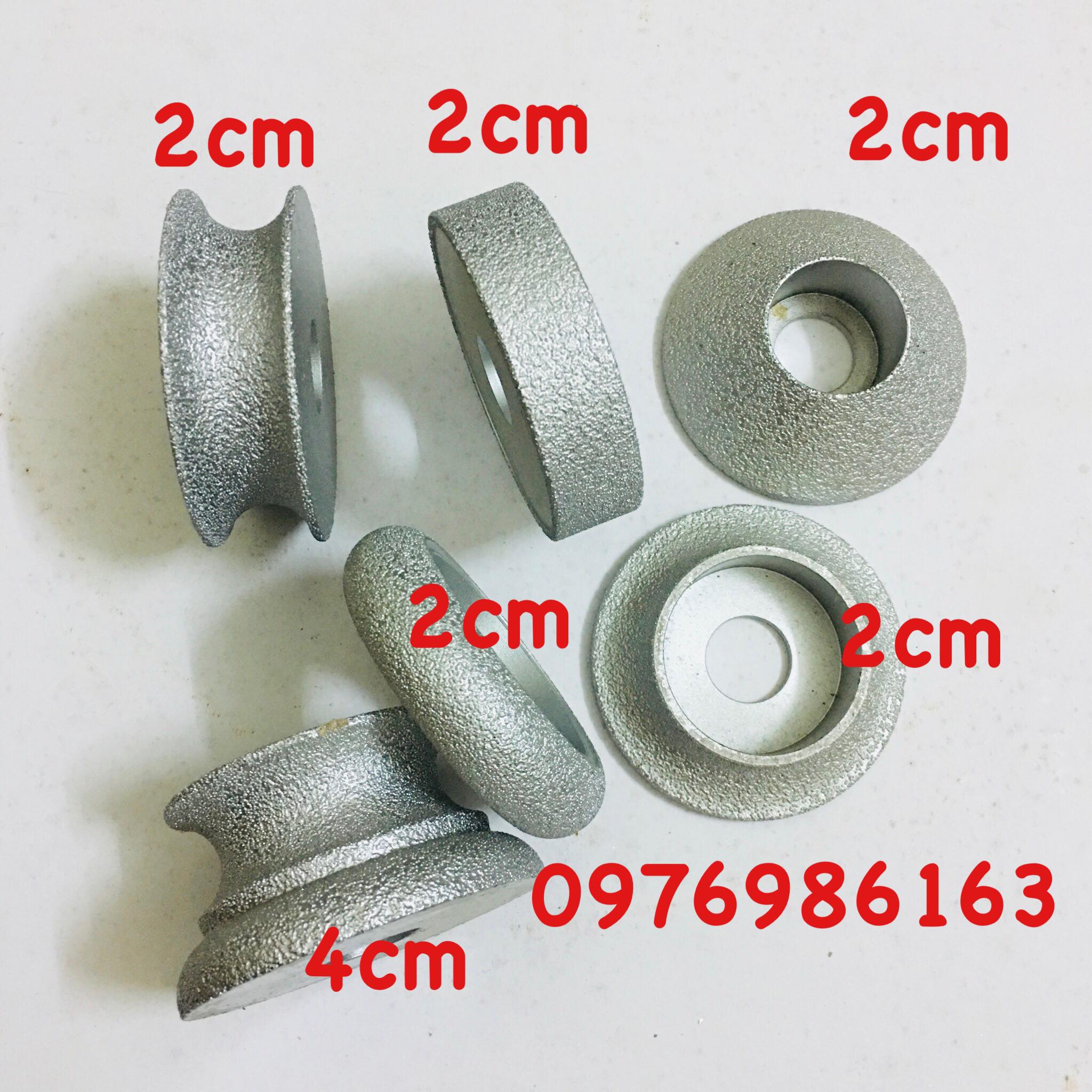 Bộ 6 chiếc đầu bo phào 5 chiếc 2cm 1 bo phào giật cấp 4cm lắp máy mài cầm tay