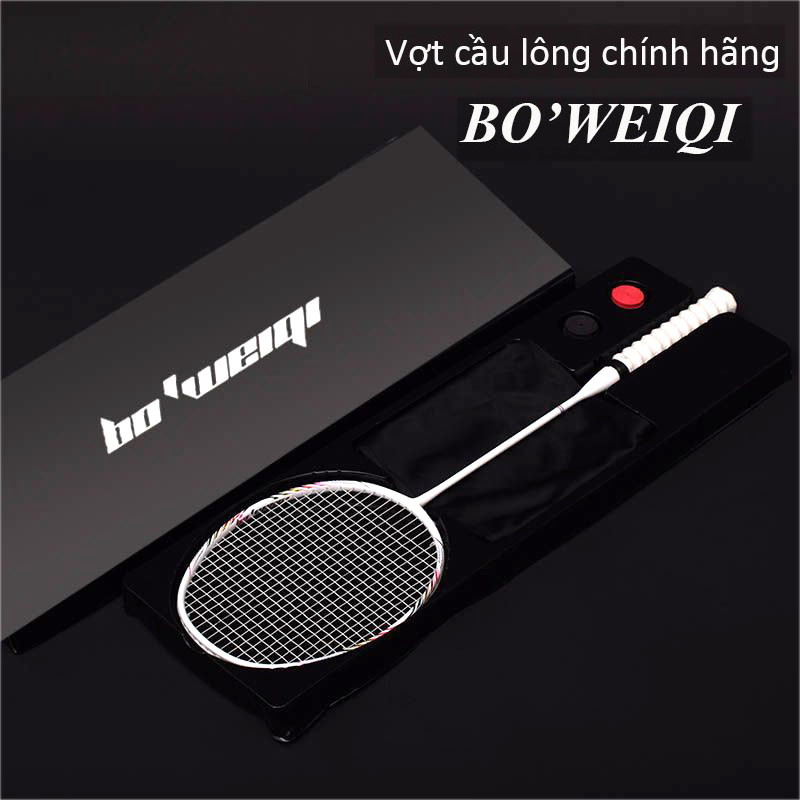 Vợt cầu lông cao cấp chính hãng – vợt cầu lông 100% khung carbon siêu bền, siêu nhẹ kèm phụ kiện