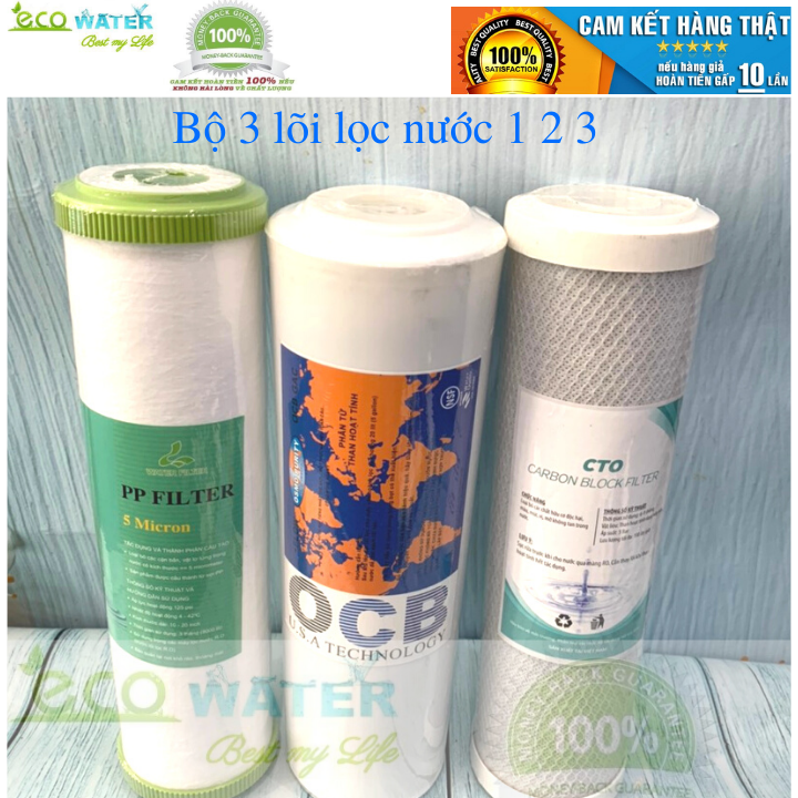 Combo lõi lọc nước 1,2,3 - t33