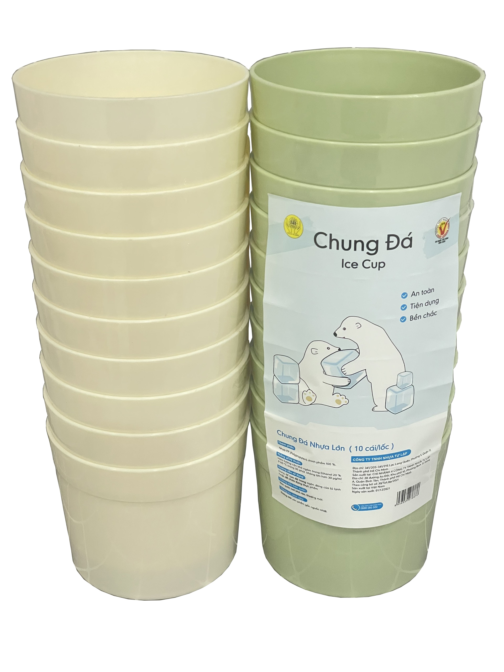 Chung làm đá nhựa lớn Tự Lập 1 lốc/10 cái