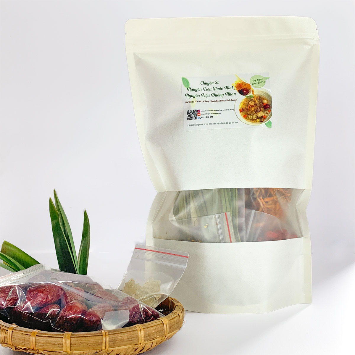 Chè Dưỡng Nhan Set dưỡng nhan kèm công thức nấu chuẩn vị