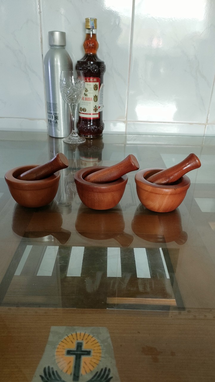 Bộ chày cối gỗ mini đăng khôi loại 1
