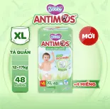 [MKB Gift] [Tặng kèm 4 miếng] Tã Quần Xua Muỗi Bobby Antimos – Hàng rào Sả tự nhiên Bye Muỗi 8H - Size XL 48 miếng
