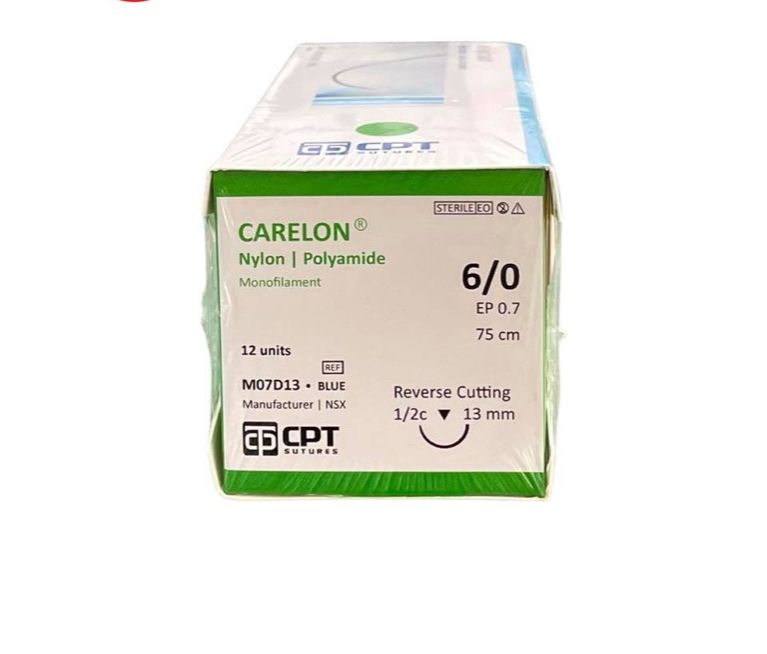 Chỉ phẩu thuật CPT Nylon CARELON 6/0 M07D13 (Tép)