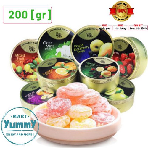 Kẹo trái cây Cavendish & Harvey hộp 200 gram - Kẹo trái cây Đức hộp 200 gram
