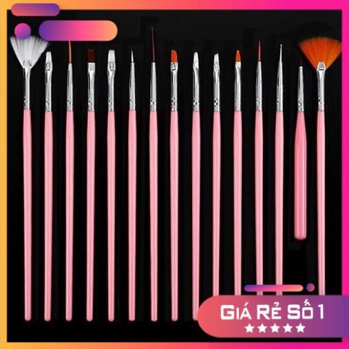 Sét cọ 15 cây chuyên dùng để vẽ nail