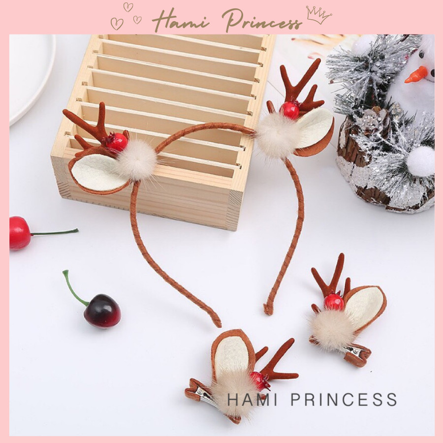 Băng Đô & Kẹp Tóc Giáng Sinh Cho Mẹ Và Bé ❤️ HAMI PRINCESS