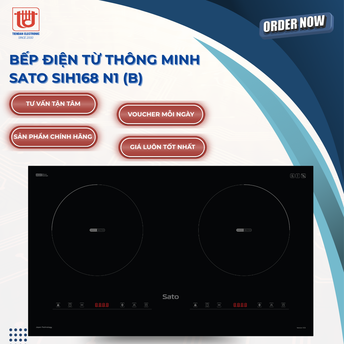 Sato Bếp điện từ thông minh SIH168 N1