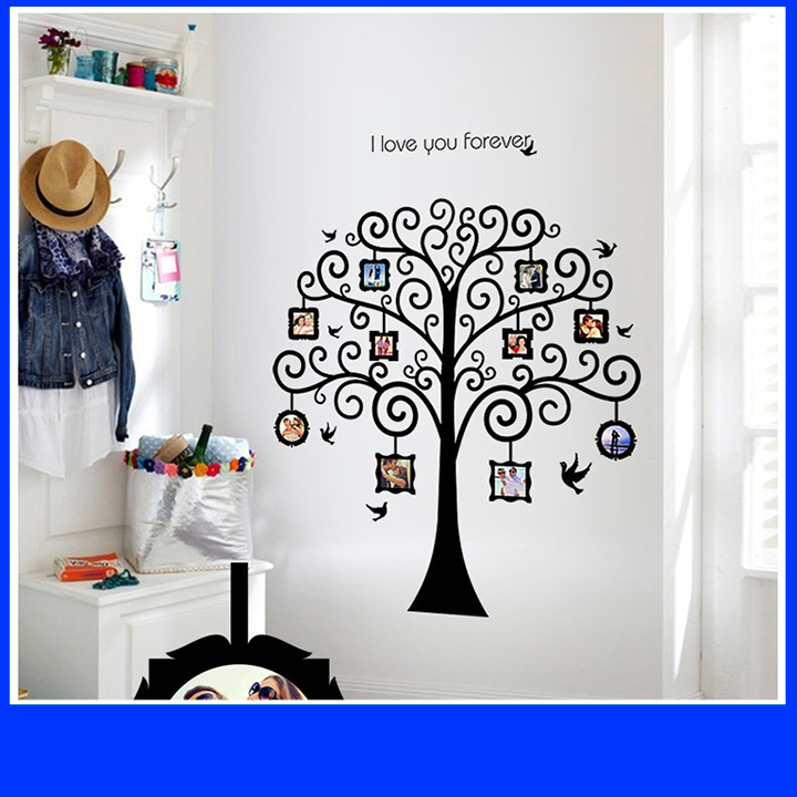 Decal dán tường cây khung ảnh - cây treo ảnh 15 amyshop dcx057
