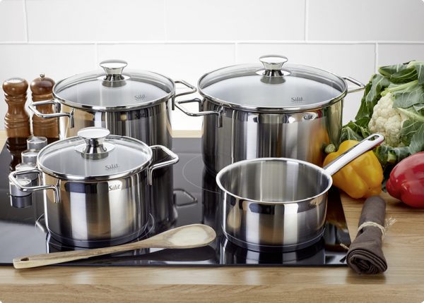 Bộ nồi bếp từ Silit Pisa 4 món