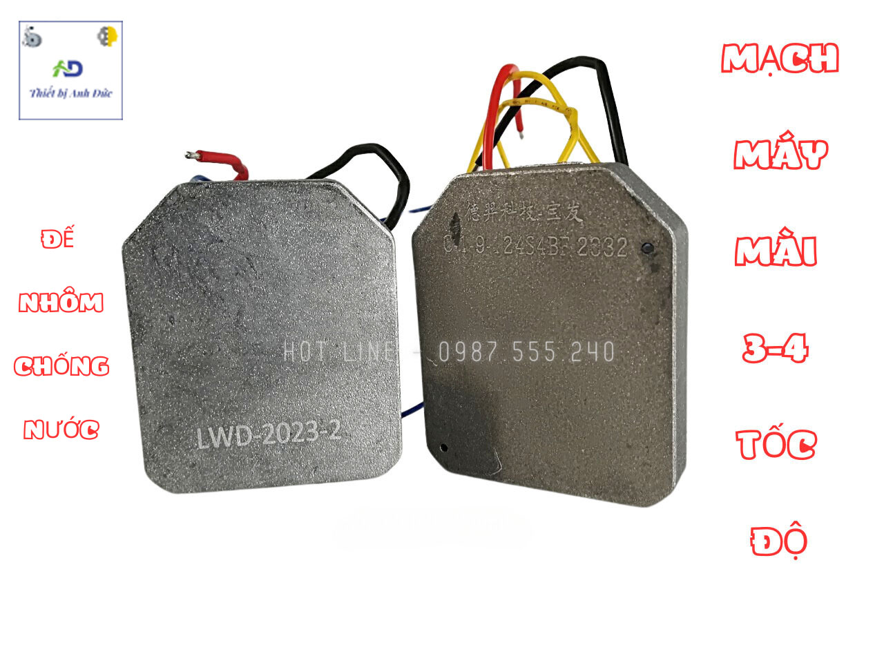 Mạch điều khiển cho máy mài pin 3-4 tốc độ không chổi than