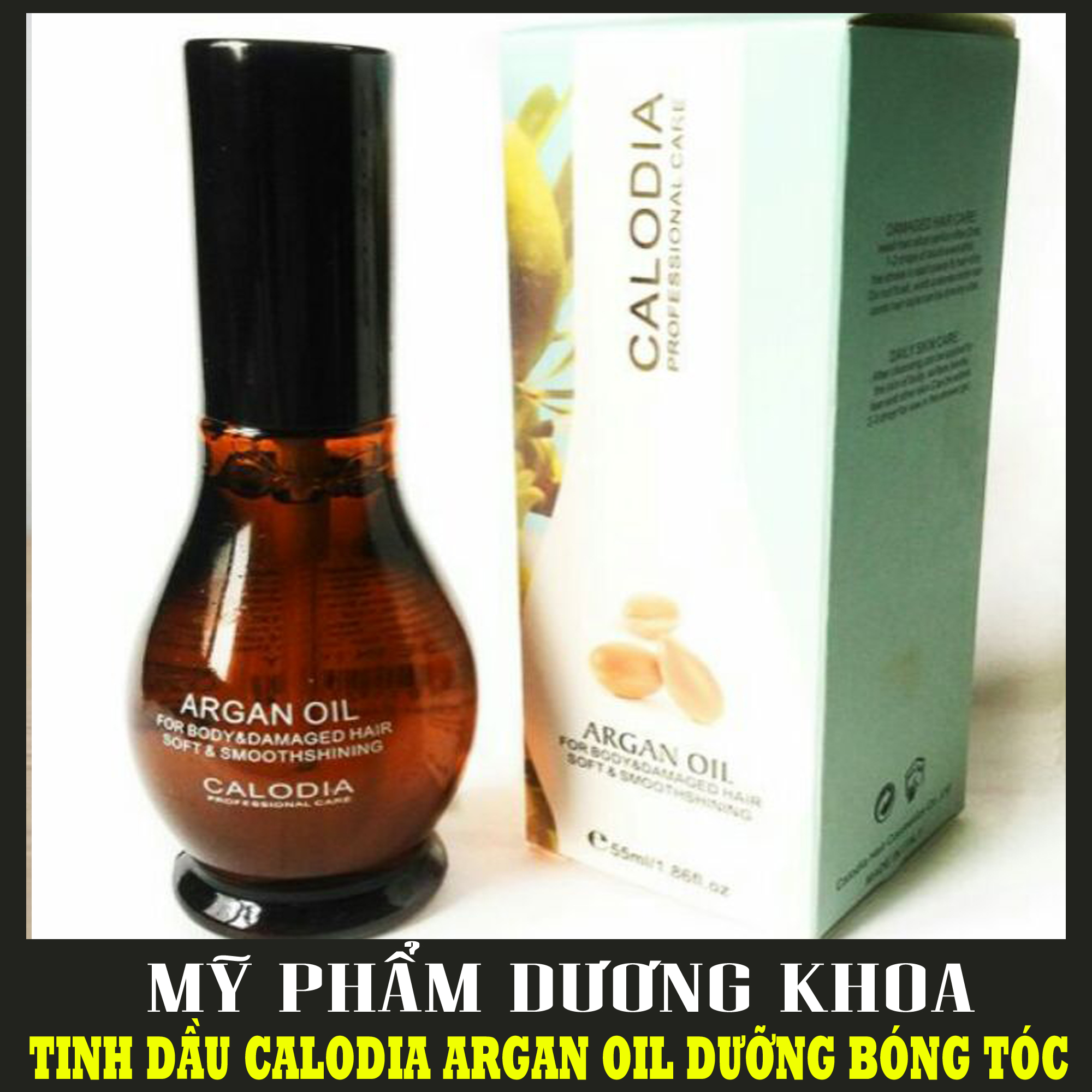 Giá sĩ - tinh dầu calodia argan oil dưỡng bóng tóc 55ml - tinh dầu phục hồi tóc argan oil calodia