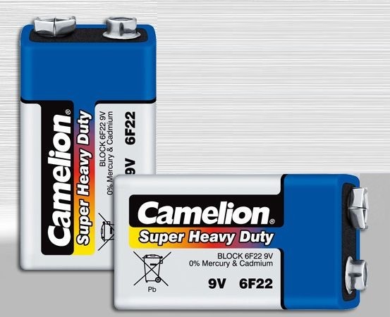 2 viên pin vuông 9v camelion 6f22