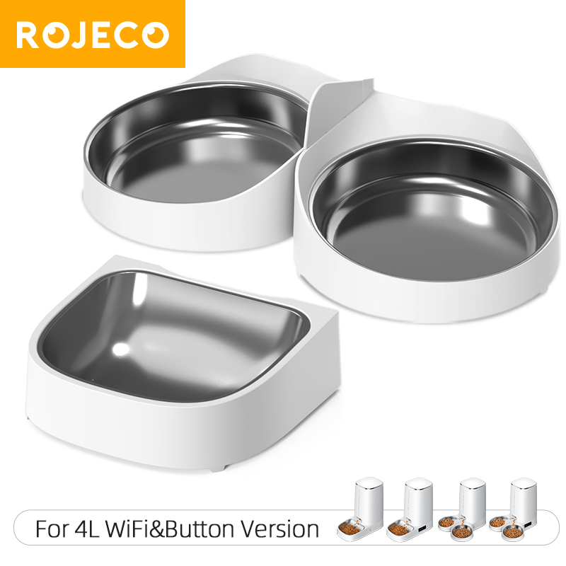 ROJECO Máy Cho Thú Cưng Ăn Tự Động 4L Phụ Kiện Máy Phân Phối Thức Ăn Cho Mèo Phụ Kiện Bát Đôi Thay Thế Khung Gầm -- Chỉ Có Đế Không Bao Gồm Máy Cho Thú Cưng Ăn