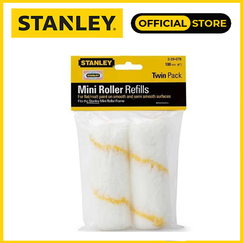 Lăn sơn 4" Stanley 2-29-816 - Bông lăn sơn có lông mềm giúp cho bề mặt sơn mịn hơn - Hàng chính hãng