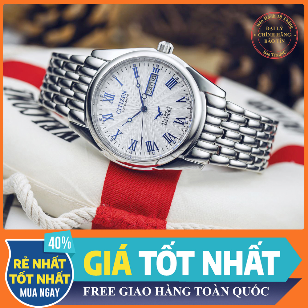 { ĐỒNG HỒ BẢO TÍN SHOP SỊN } Đồng Hồ Nam Citizen La mã Full Automatic Cao Cấp Saphire + Thẻ Bảo Hành