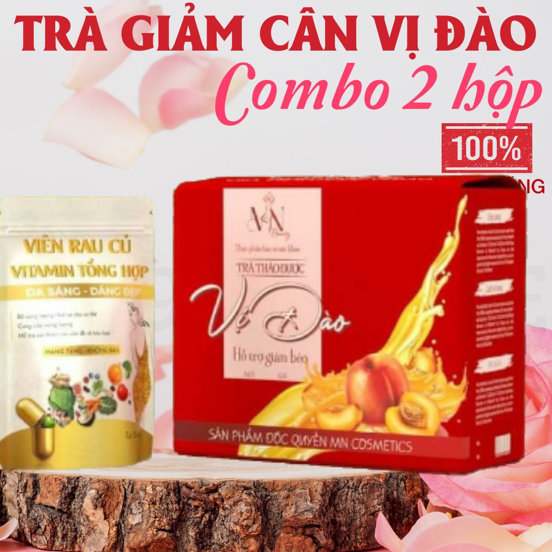 Trà giảm cân vị đào MN Group thuộc Mỹ phẩm Đông Anh giúp bạn giảm mỡ thừa-1995 Store