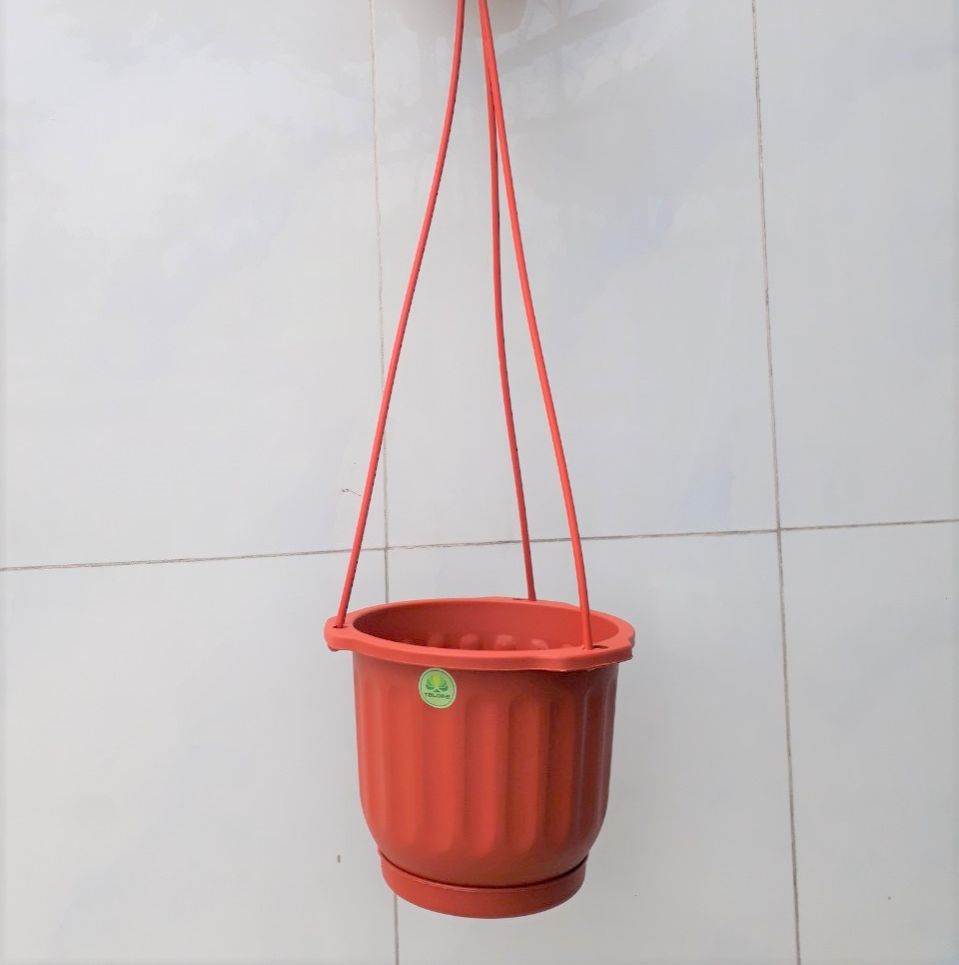 Chậu nhựa treo - chậu nhựa trồng cây lá, hoa - kích thước 18x13.5cm