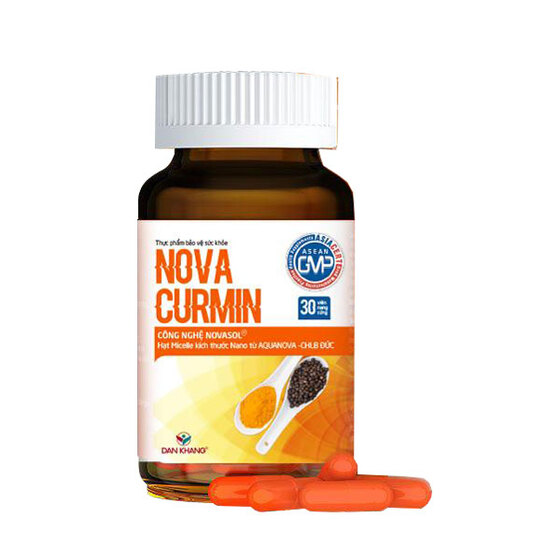 Viên uống Novacurmin - Hỗ trợ làm giảm các triệu chứng viêm loét dạ dày