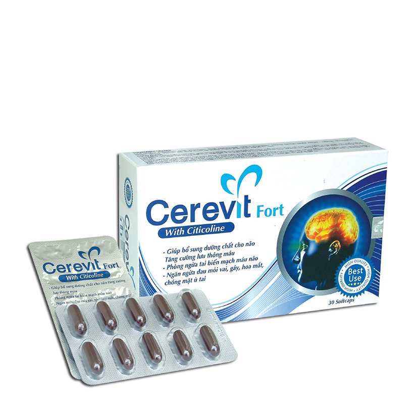 Viên bổ não lưu thông máu tăng cường trí nhớ CEREVIT FORT